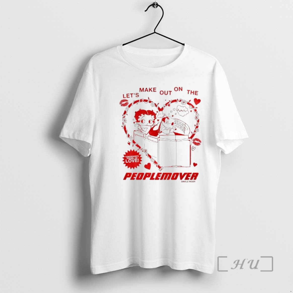 Officials Single Rider Peoplemover Boop And Goofy Lets Make Out On The Love Premium T-Shirts, Hoodie, Sweatshirt