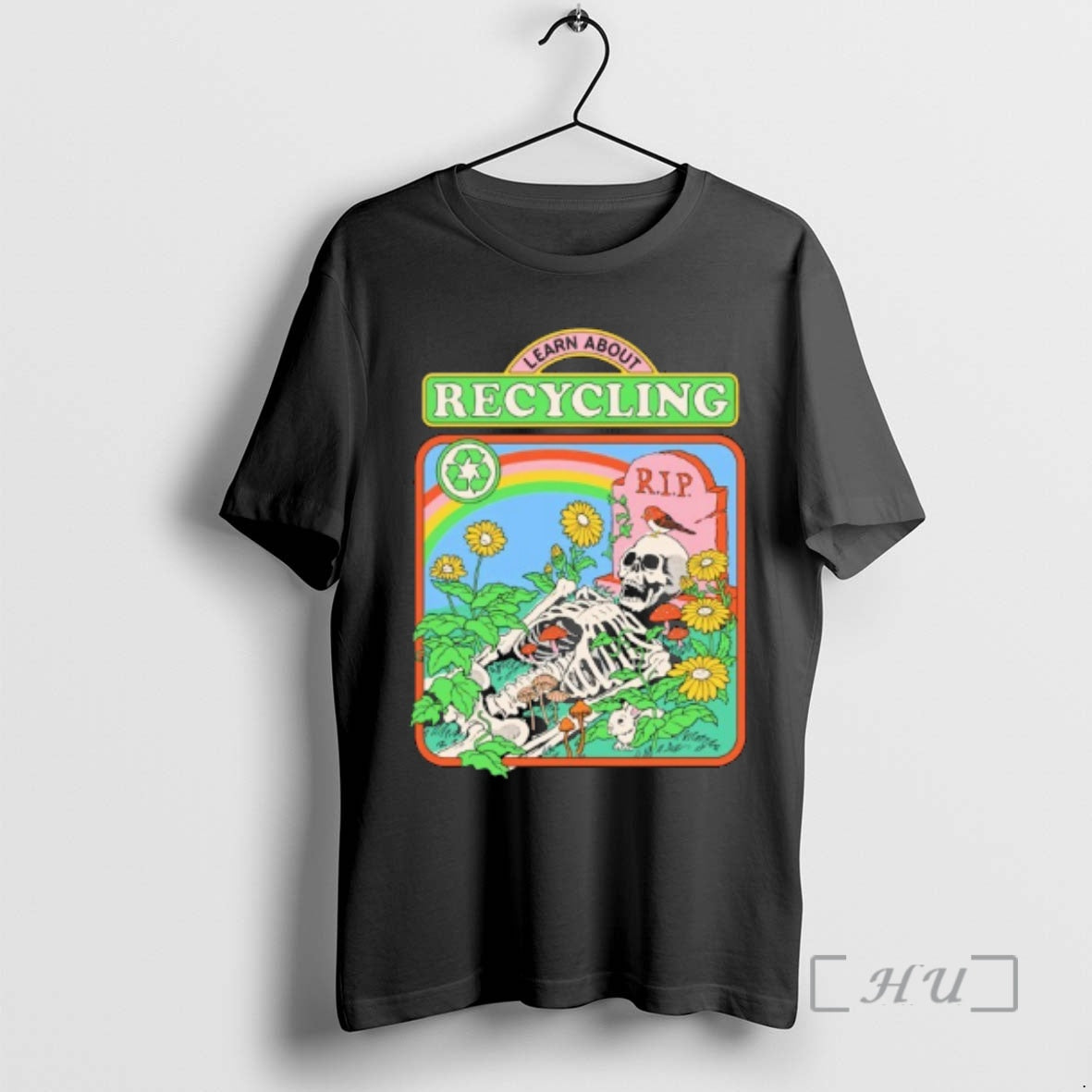 Officials Skeleton Rip Learn About Recycling T-Shirts, Hoodie, Sweatshirt | InkThreadWorks.com