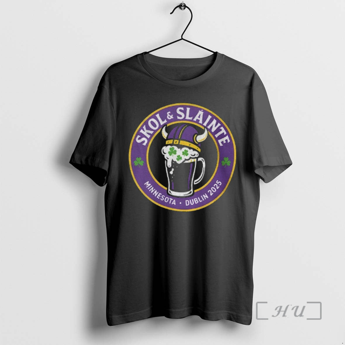 Officials Skol And Slainte Minnesota Vikings X Dublin 2025 Logo T-Shirts, Hoodie, Sweatshirt | InkThreadWorks.com