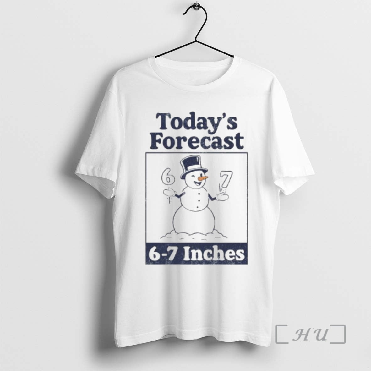 Officials Snowman Todays Forecast 6 7 Inches Ornaments T-Shirts, Hoodie, Sweatshirt | InkThreadWorks.com