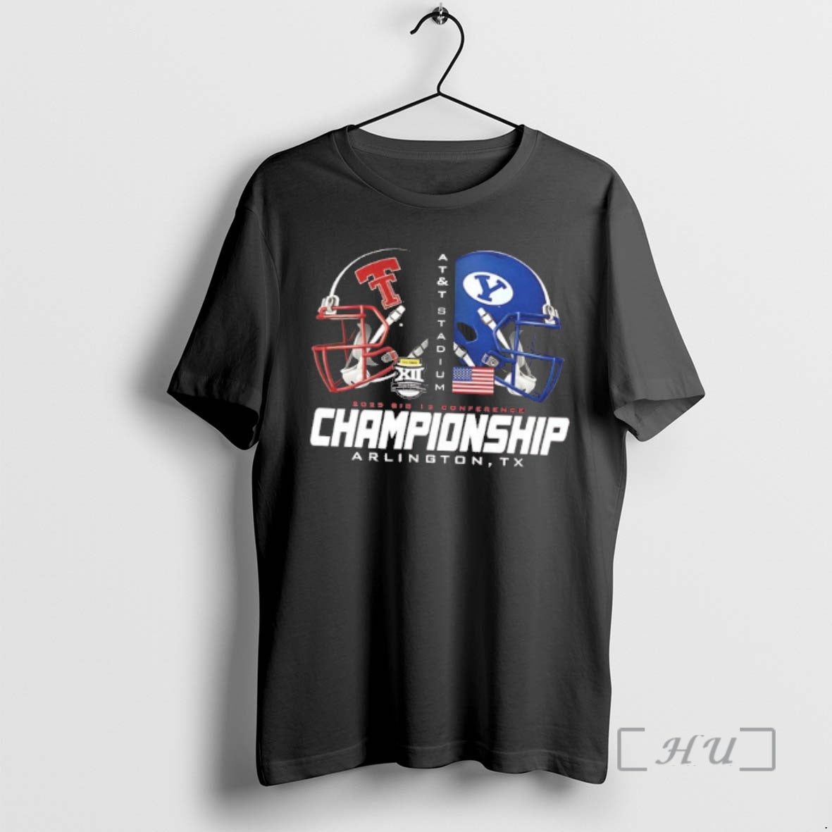 Officials Texas Tech 2025 Big 12 Conference Championship Att Stadium Helmet 2 Sided Premium T-Shirts, Hoodie, Sweatshirt