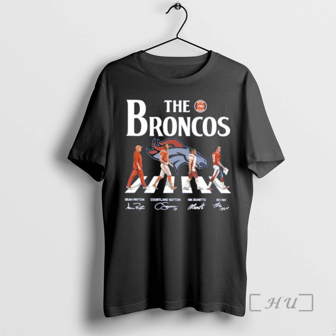 Officials The Broncos Player Signature Abbey Road Signature T-Shirts, Hoodie, Sweatshirt | InkThreadWorks.com