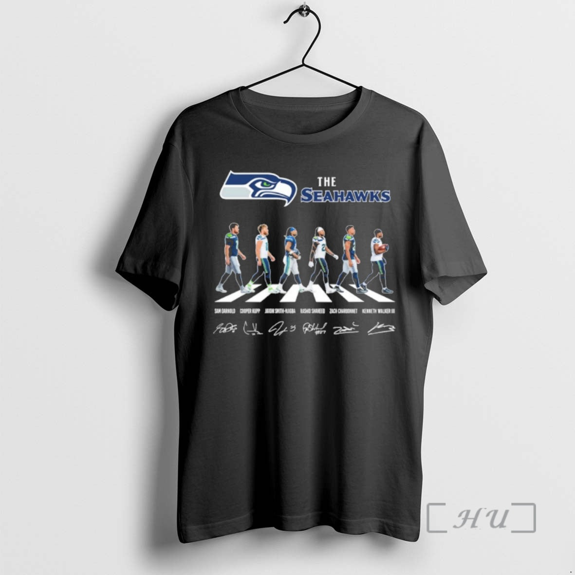 Officials The Seahawks Player Abbey Road Signature T-Shirts, Hoodie, Sweatshirt | InkThreadWorks.com
