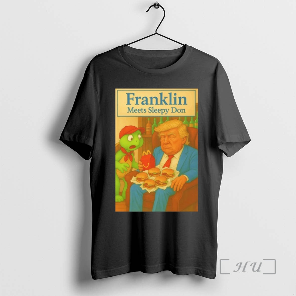 Officials Trump Mcdonalds Franklin Meets Sleepy Don T-Shirts, Hoodie, Sweatshirt | InkThreadWorks.com