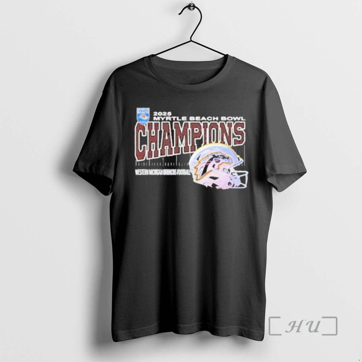 Officials Western Michigan Broncos 2025 Myrtle Beach Bowl Champions Helmet T-Shirts, Hoodie, Sweatshirt | InkThreadWorks.com