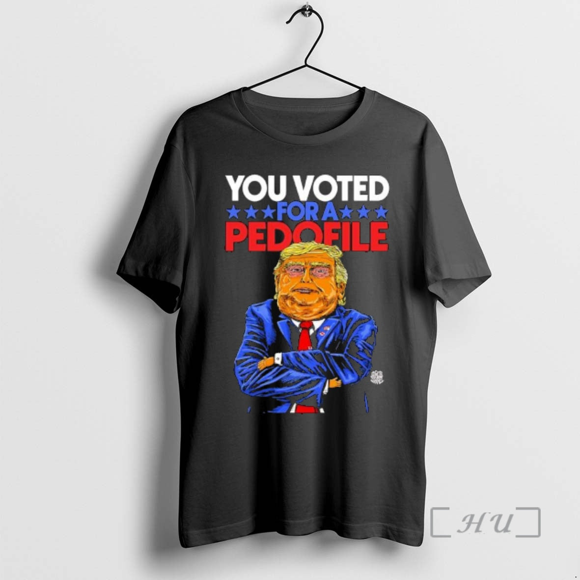 Officials You Voted For A Pedofile Trump Graphic T-Shirts, Hoodie, Sweatshirt | InkThreadWorks.com