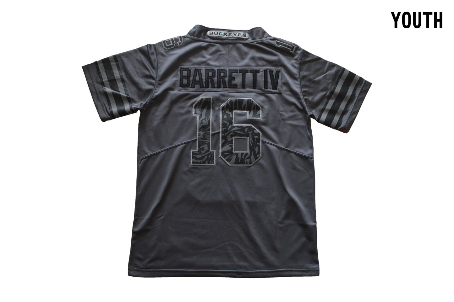 Ohio Pattern Dark Gray Youth 16 Back