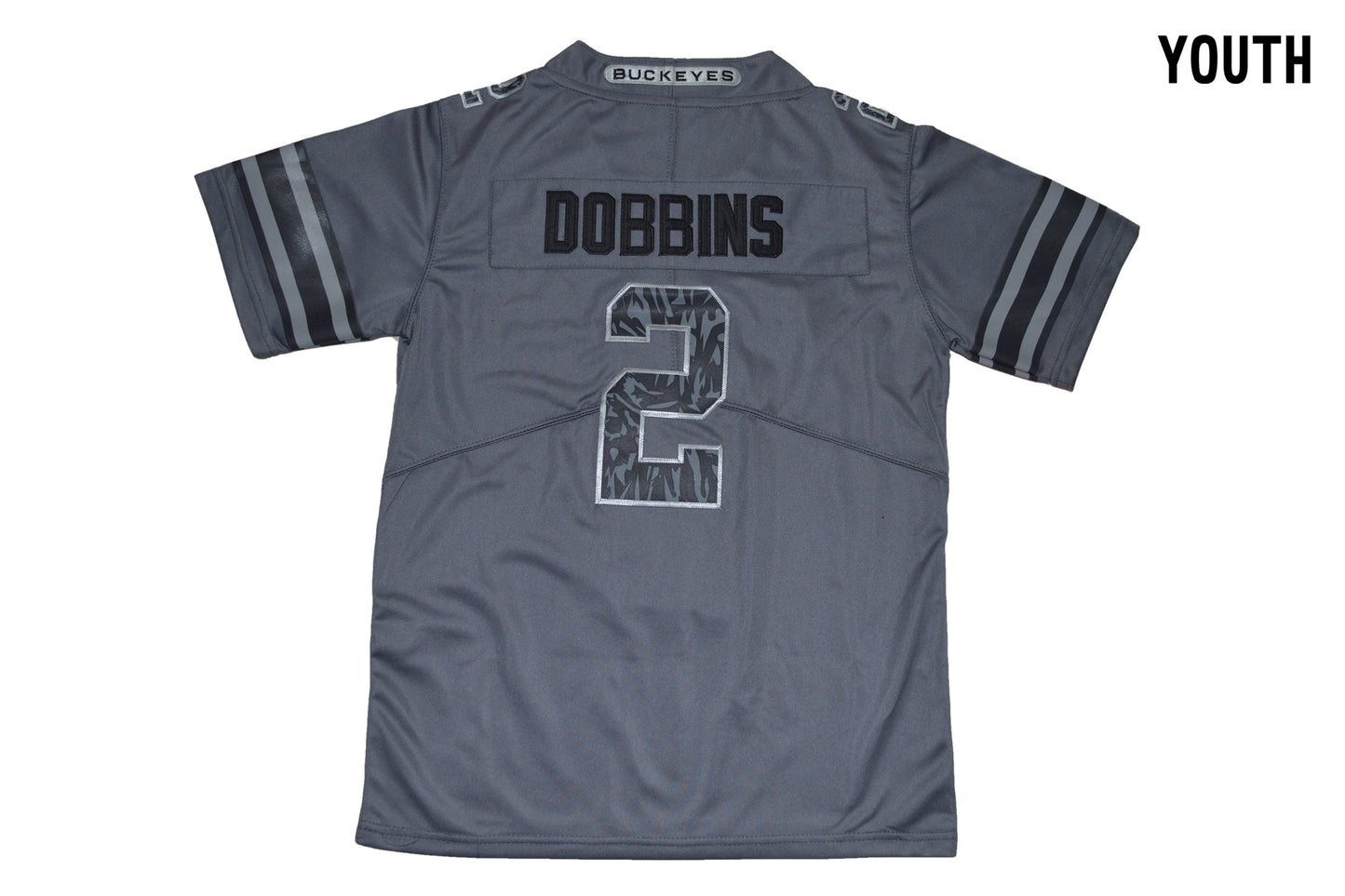 Ohio Pattern Dark Gray Youth 2 Back