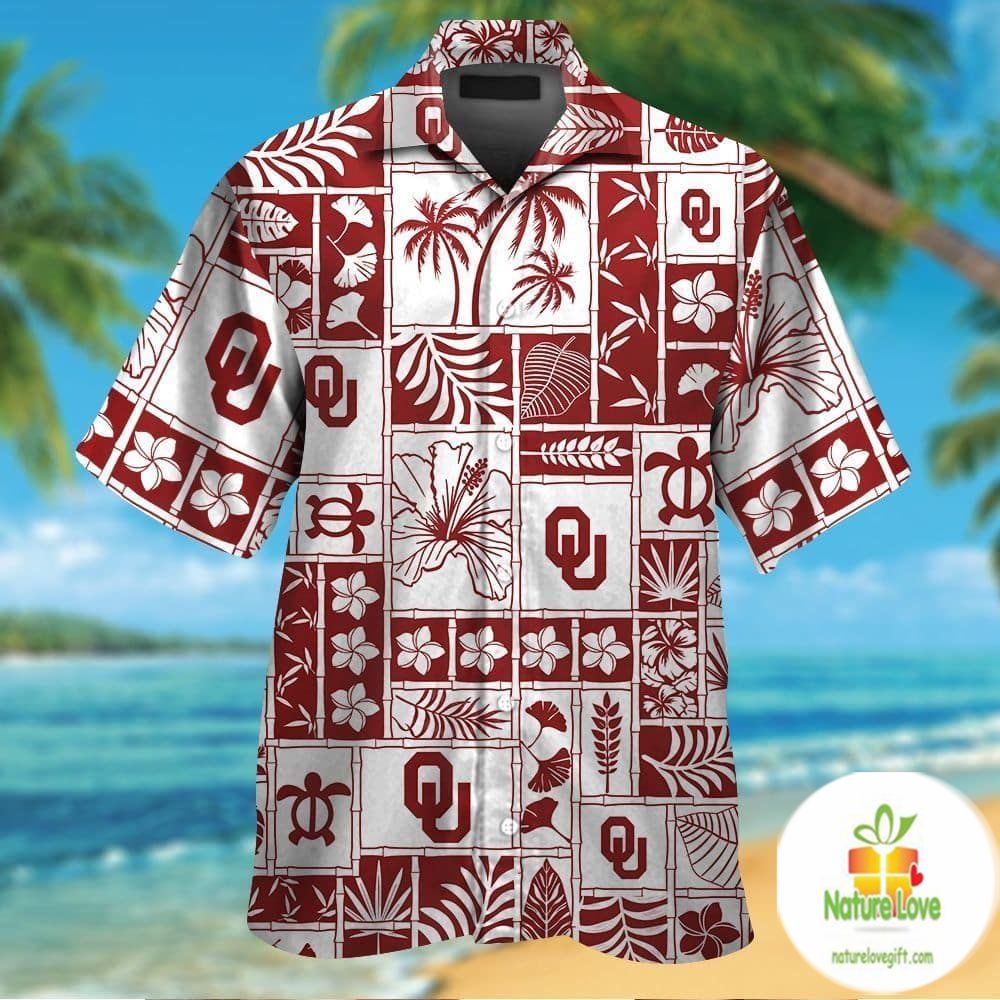 Oklahoma Sooners Hawaiian Shirt Tropical Aloha Shirts