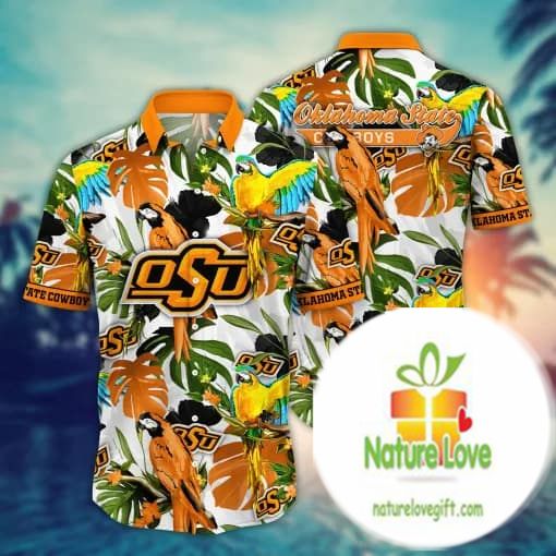 Oklahoma State Cowboys NCAA Hawaiian Shirt Midsummertime Aloha