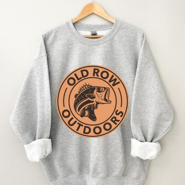 Old Row Outdoors Sweatshirt, Vintage Old Row Sweatshirt, Vintage Crewnecks Sweatshirt, VIntage Graphic Sweatshirt, Vintage Sweatshirt