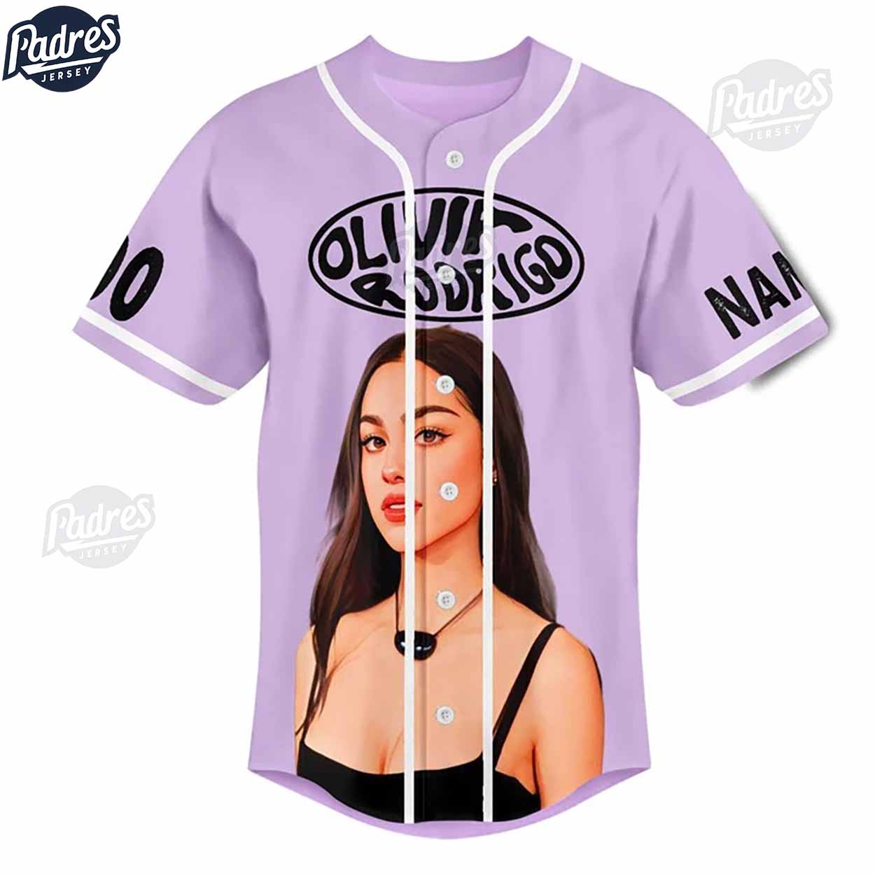 Olivia Rodrigo Guts World Tour Custom Baseball Jersey Gifts For Fan - Padres Jersey Oasis: Elevate Your Baseball Style Game