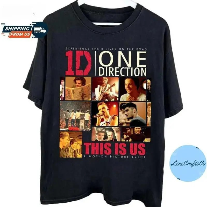 One Direction Shirt, 1D One Direction Albums , 1D Band , One Direction World Tour Tshirt