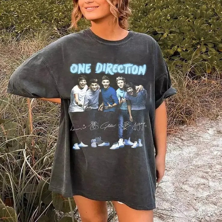 One Direction shirt, 1d shirt, member's signature One Direction Shirt Hoodie, Sweatshirt | InkThreadWorks.com