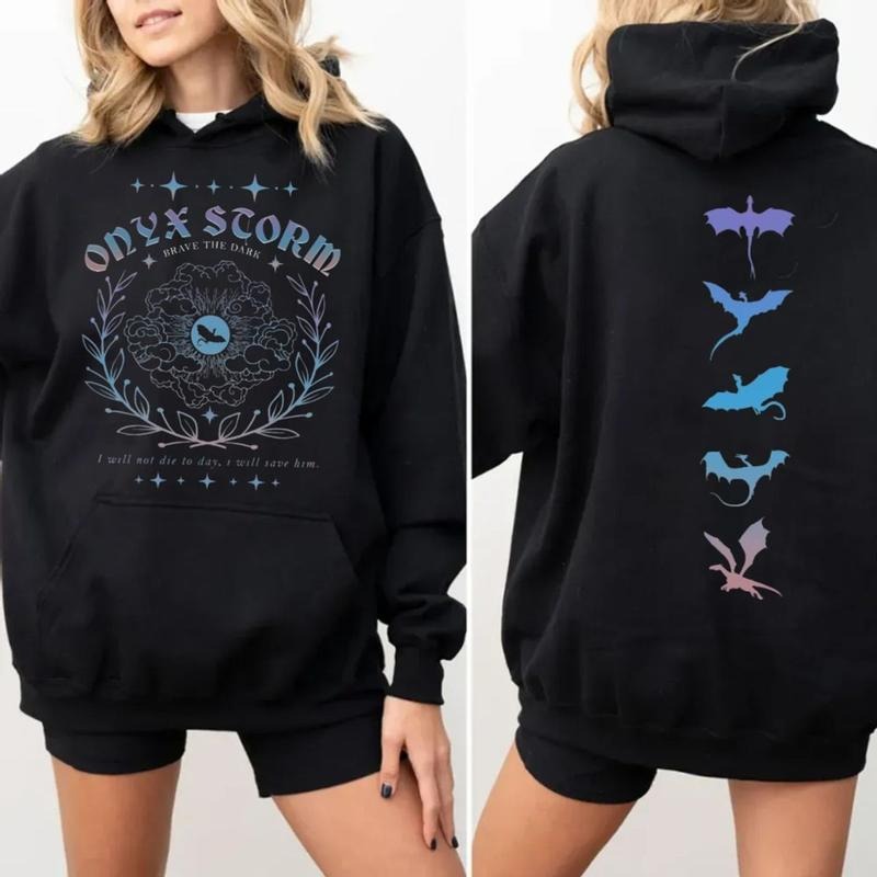 Onyx Storm Shirt, Violet Sorrengail Sweatshirt, Basgiath War College Theme Hoodie, I Will Save Him Quote, Xaden Riorson,...