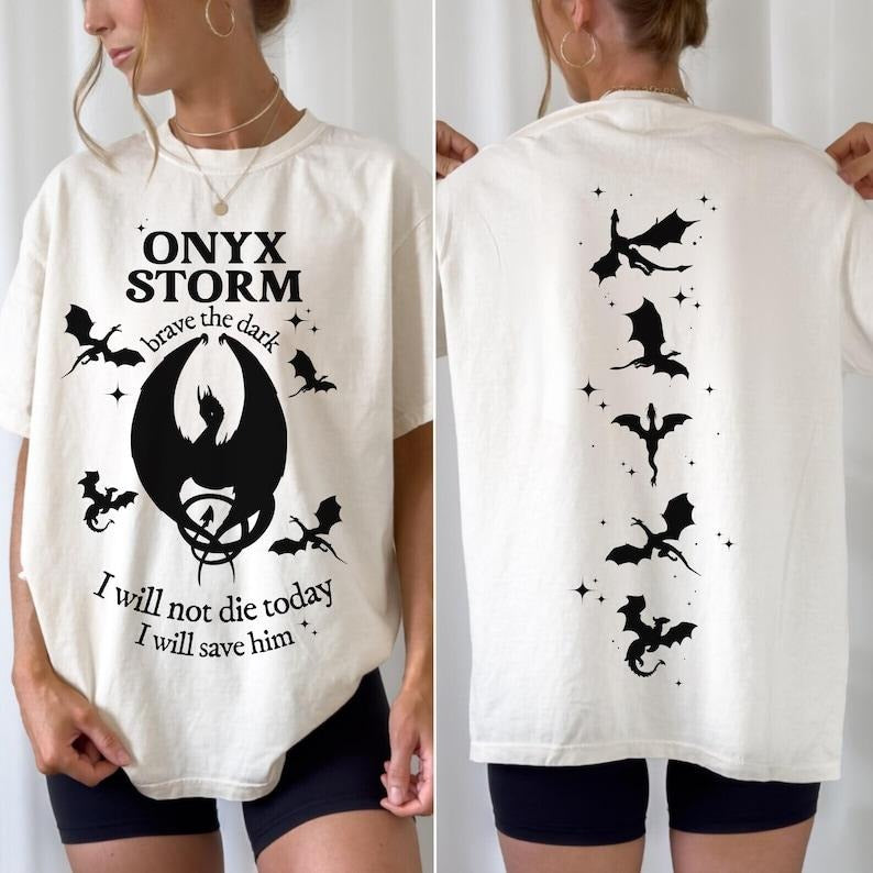 Onyx Storm Shirt, Violet Sorrengail Tshirt, I Will Save Him Xaden Riorson Shirt, Bookish Shirt, Booktok Romantasy Reader...