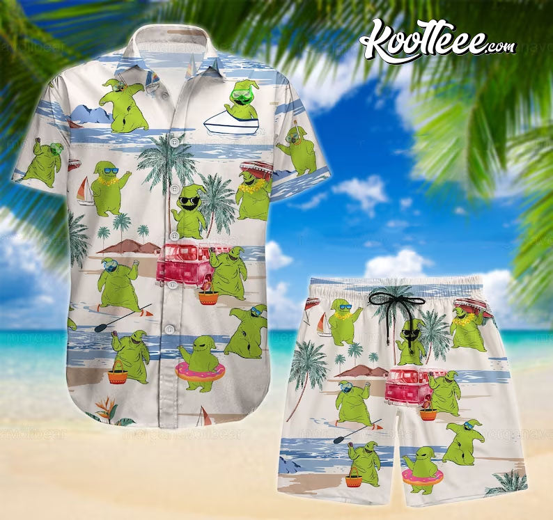 Oogie Boogie Hawaiian Shirt And Shorts