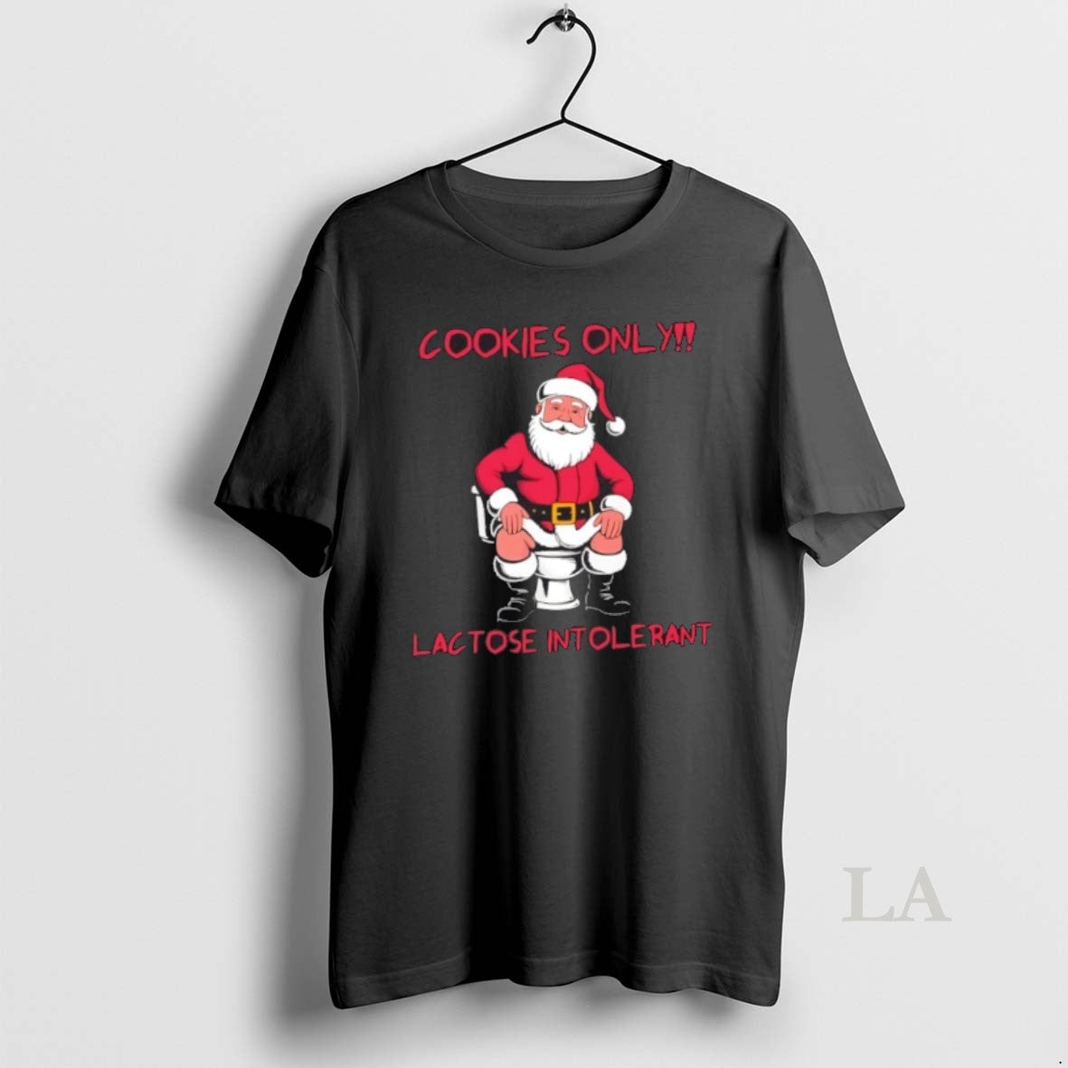 Original Cookies Only Santa Toilet Lactose Intolerant Christmas T-Shirts, Hoodie, Sweatshirt | InkThreadWorks.com