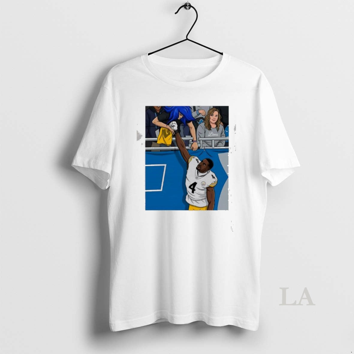 Original Dk Metcalf Punched A Detroit Art Picture T-Shirts, Hoodie, Sweatshirt | InkThreadWorks.com