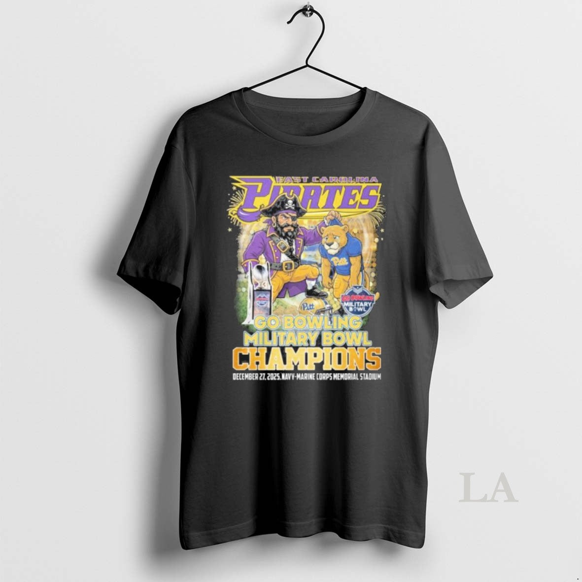 Original Ecu Pirates Mascot Military Bowl Champions T-Shirts, Hoodie, Sweatshirt | InkThreadWorks.com