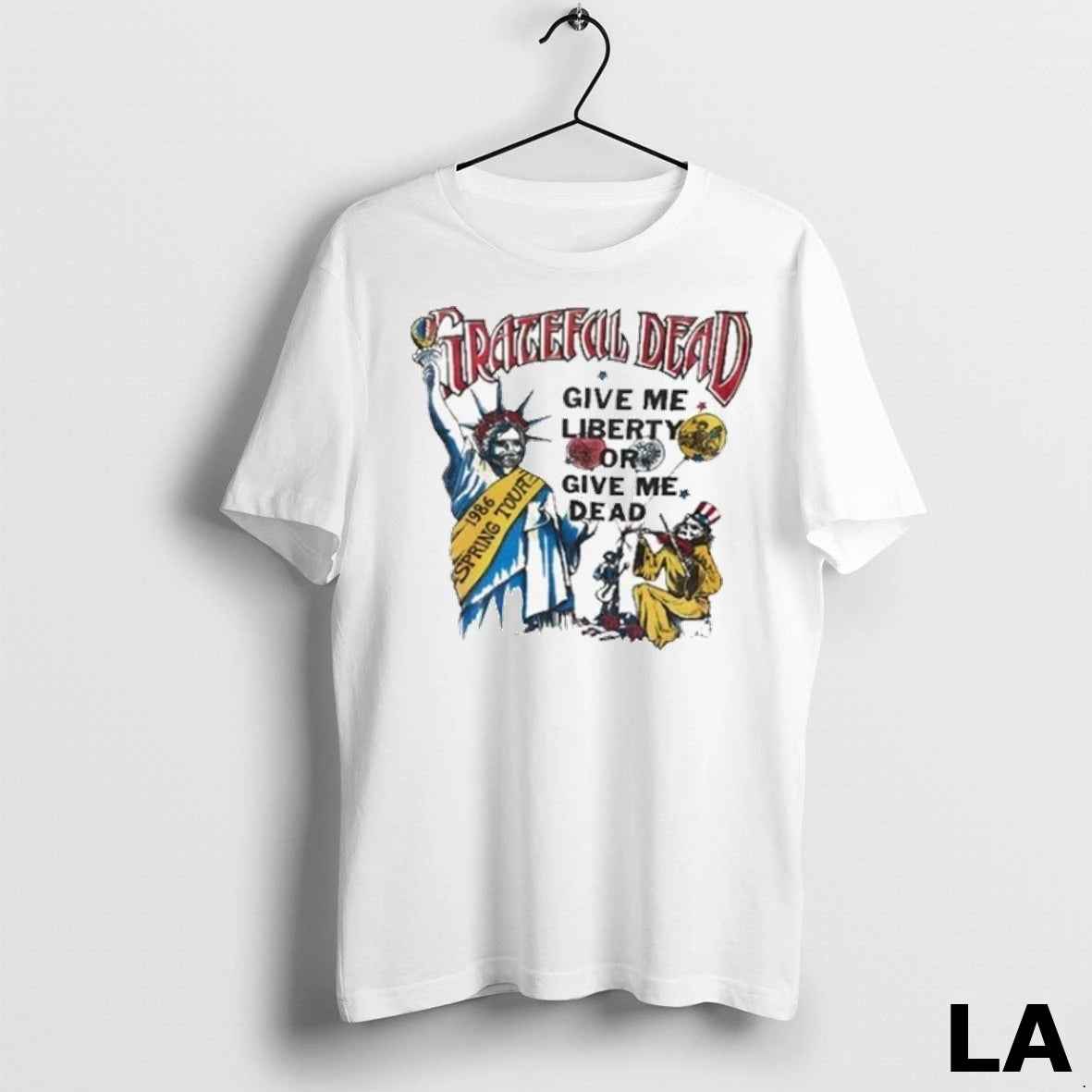 Original Grateful Dead 1986 Spring Tour Give Me Liberty Or Give Me Dead Lot
