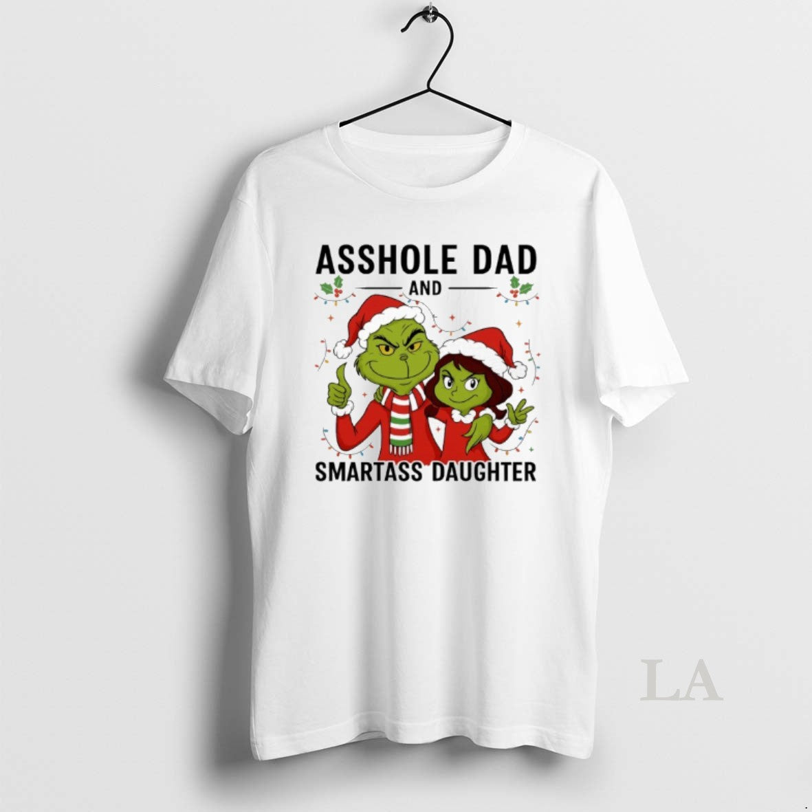 Original Grinch Christmas Asshole Dand Smartass Daughter T-Shirts, Hoodie, Sweatshirt | InkThreadWorks.com