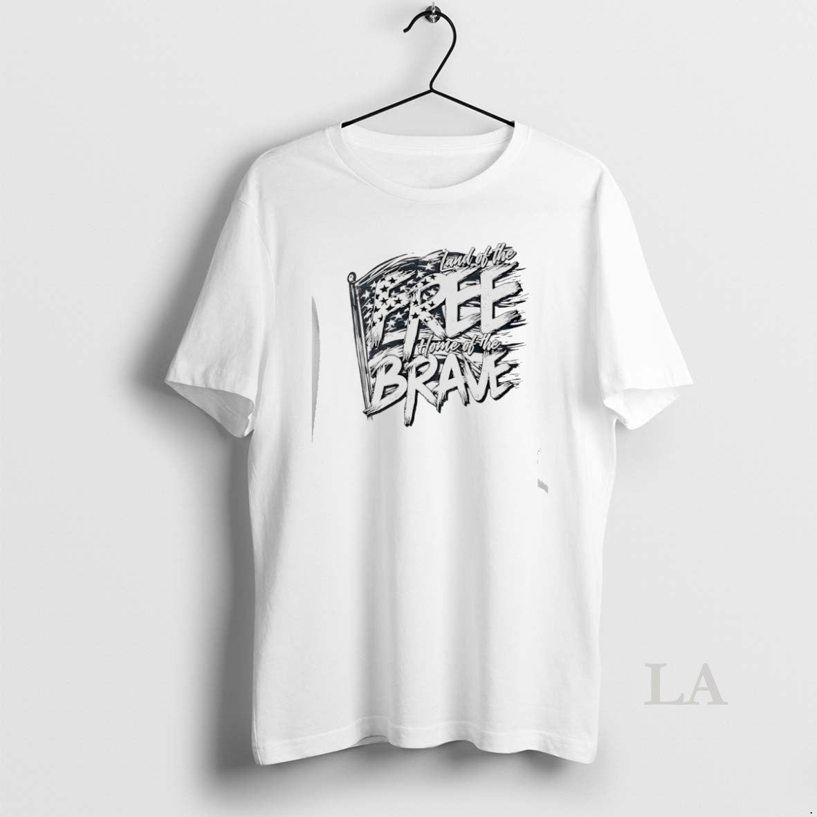Original Land Of The Free Home Of The Brave American Flag T-Shirts, Hoodie, Sweatshirt | InkThreadWorks.com