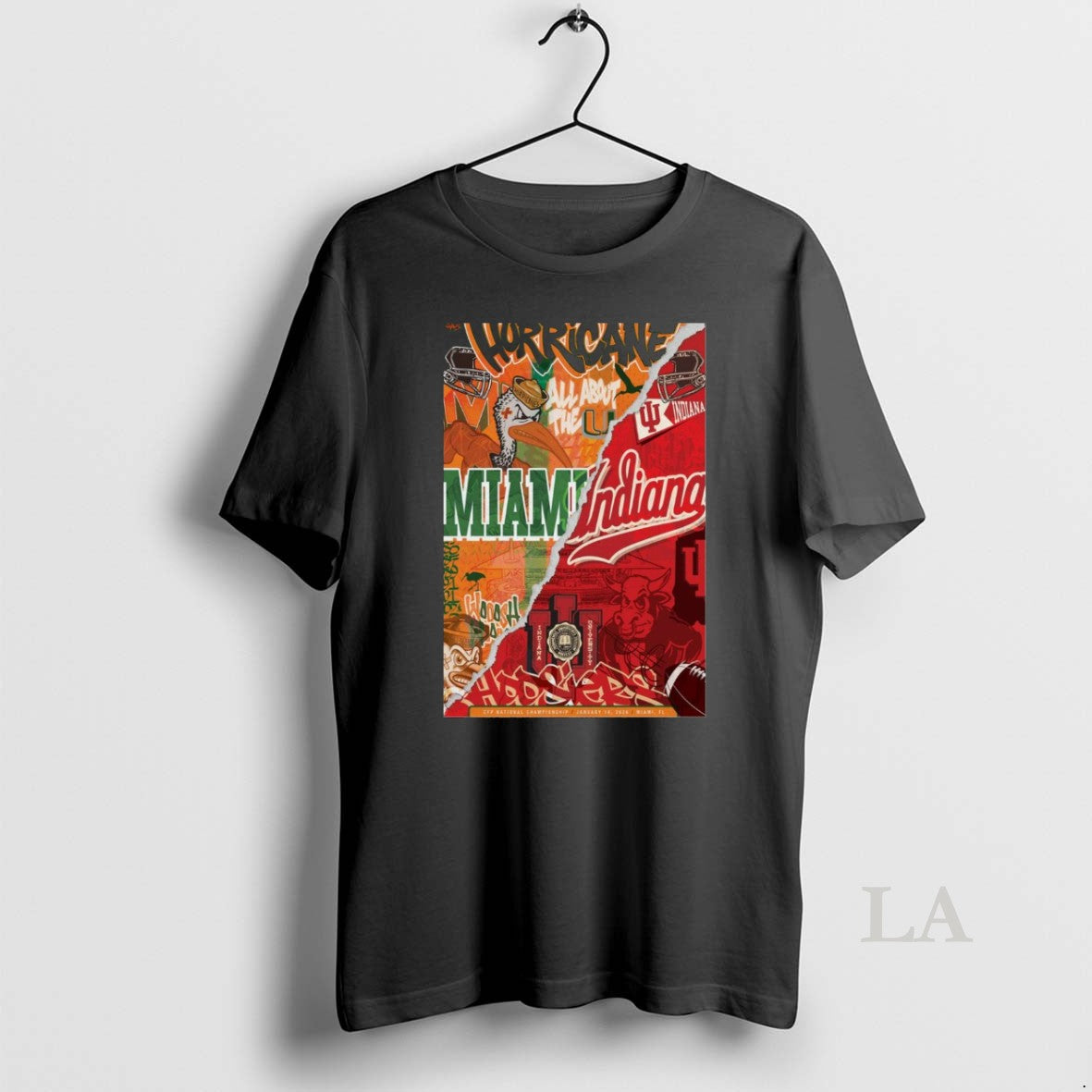 Original Miami Vs Indiana Cfp Wynwood Walls Miami Fl January 19 2026 T-Shirts, Hoodie, Sweatshirt | InkThreadWorks.com