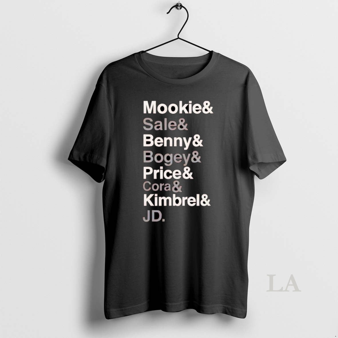 Original Mookie Sale Benny Bogey Price Cora Kimbrel Jd T-Shirts, Hoodie, Sweatshirt | InkThreadWorks.com