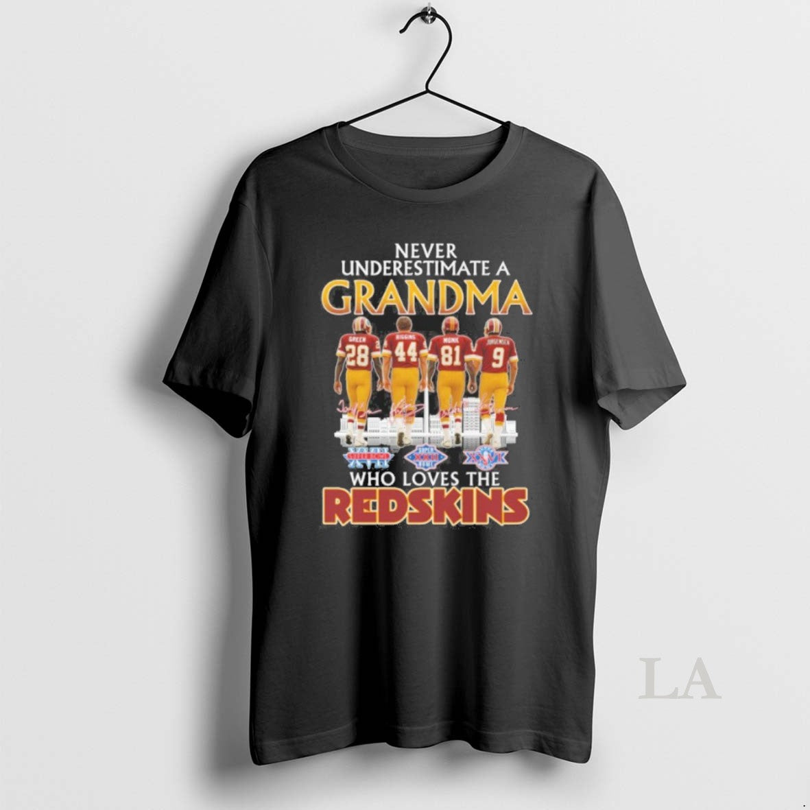 Original Never Underestimate A Grandma Who Loves The Washington Redskins T-Shirts, Hoodie, Sweatshirt | InkThreadWorks.com