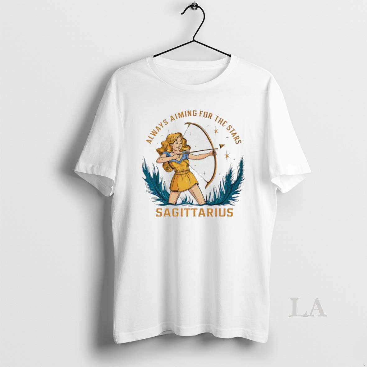 Original Sagittarius Zodiac Always Aiming For The Stars Art T-Shirts, Hoodie, Sweatshirt | InkThreadWorks.com
