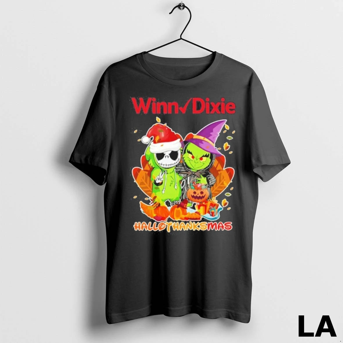 Original The Grinch And Santa Jack Winn Dixie Logo Hallothanksmas