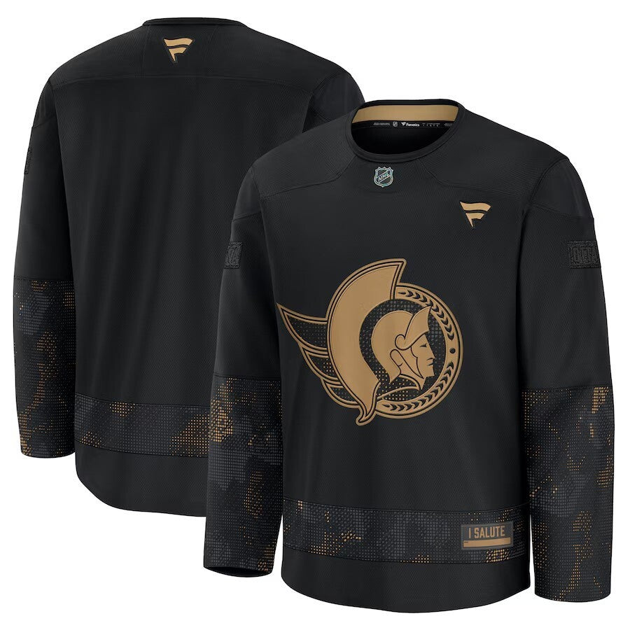 Ottawa Senators 2024 Military Appreciation Practice Jersey - Black