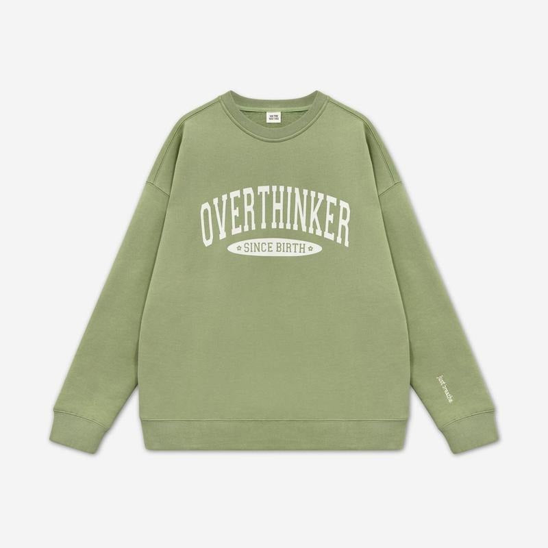 Overthinker Since Birth Crewneck Sweatshirt DRG, T-Shirts, Hoodie | InkThreadWorks.com