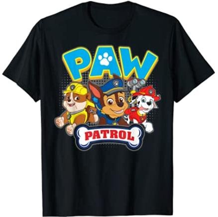 PAW Patrol Group (Chase,Marshall,Rubble) T-shirt Menswear Top Hoodie, Sweatshirt | InkThreadWorks.com
