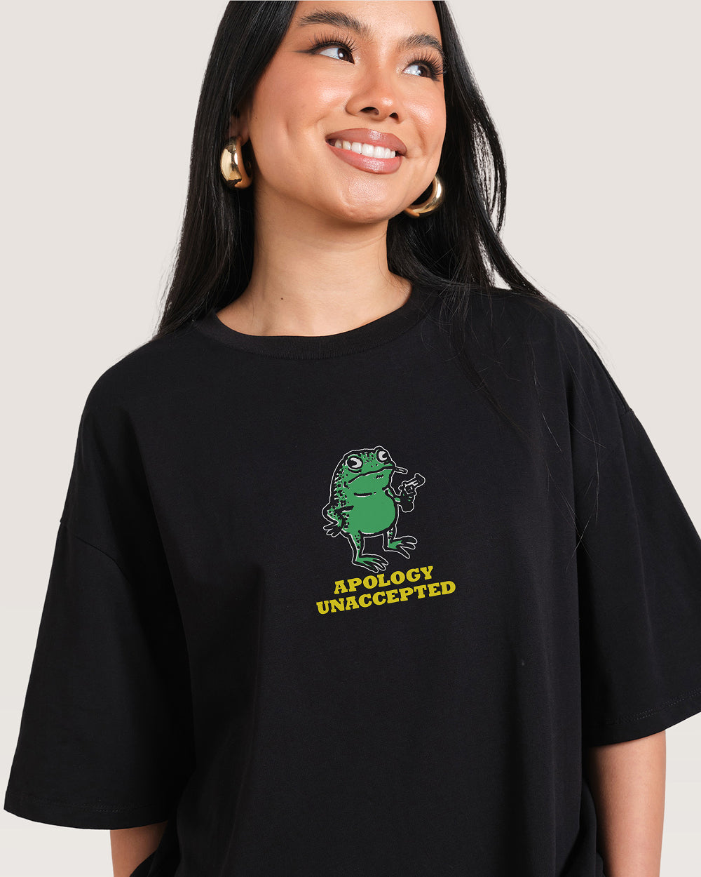 Apology Unaccepted Oversized Tee