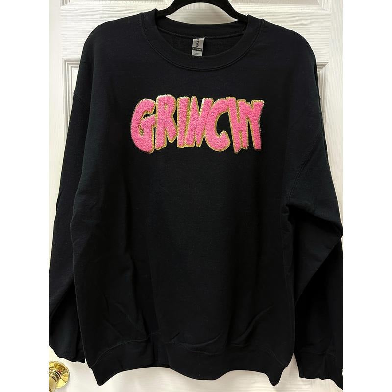 PINK I'm Not Going Pink Patch Sweatshirt -- BLACK T-Shirts, Hoodie | InkThreadWorks.com