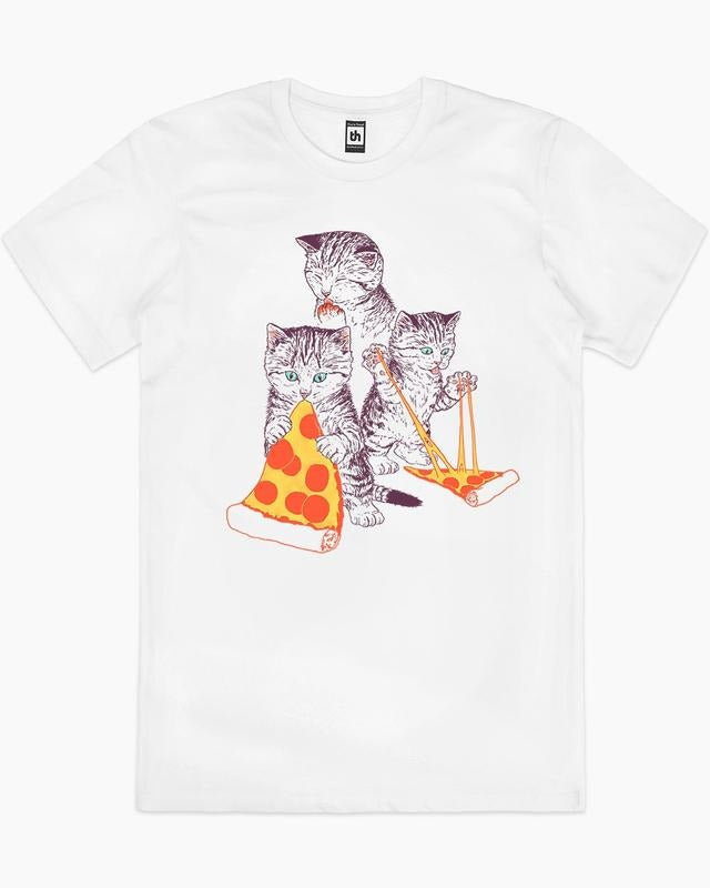 PIZZA KITTENS T-SHIRT, Men Summer Fashion Cotton, Cotton Menswear, S to 3XL Soft Top Hoodie, Sweatshirt | InkThreadWorks.com