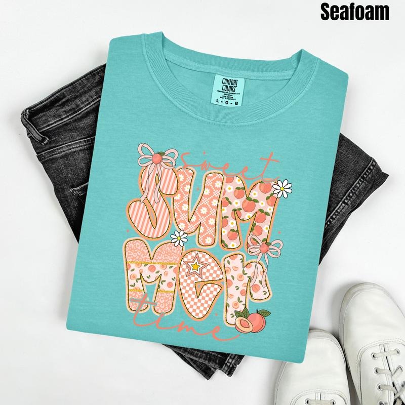 Peachy Summer Time Comfort Colors T-Shirt 'NLB' Hoodie, Sweatshirt | InkThreadWorks.com