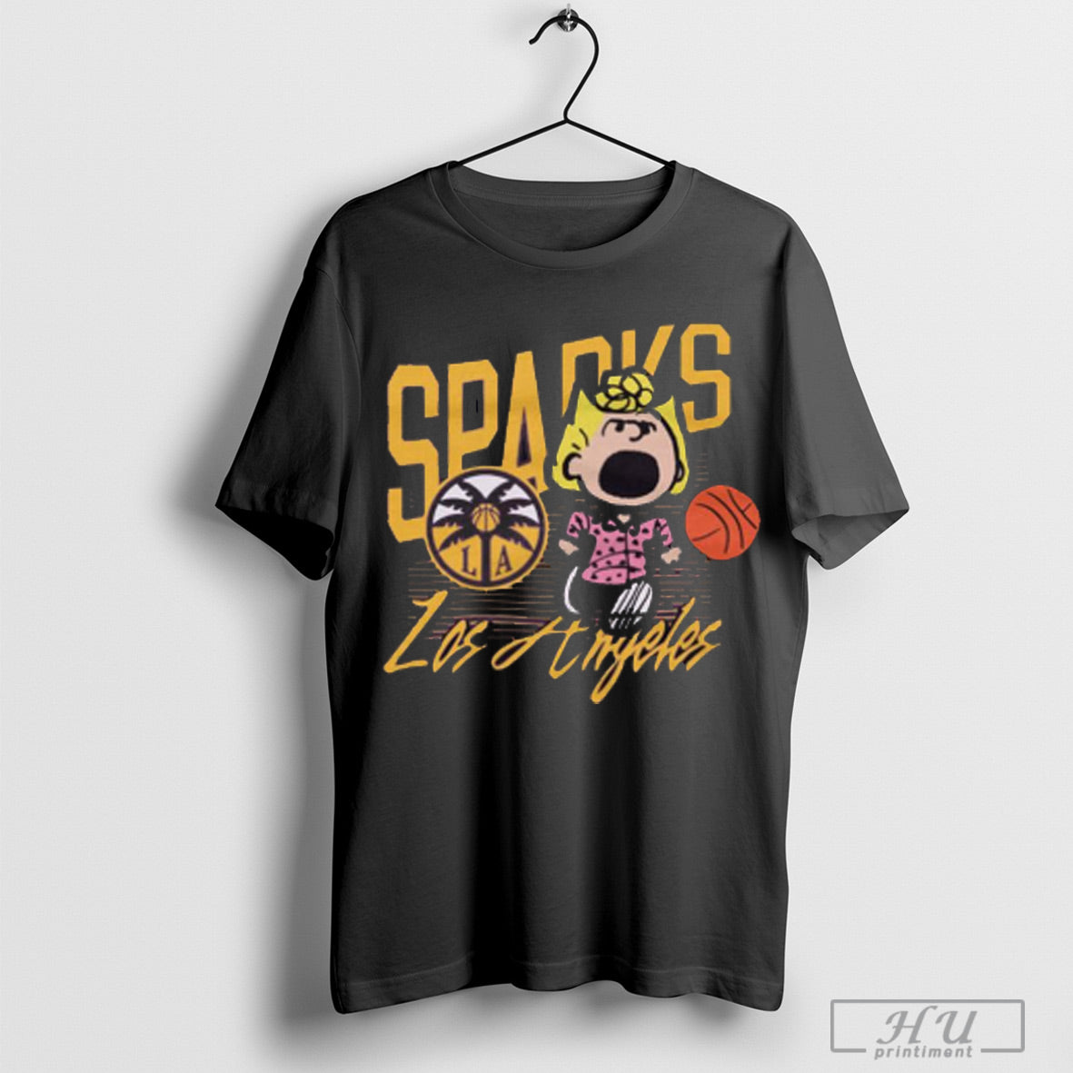 Peanuts Sally X Los Angeles Sparks T Shirt