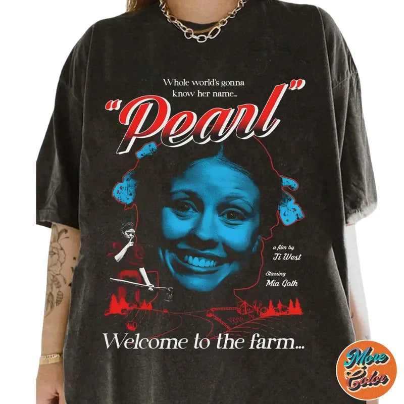 Pearl Horror Movie Inspired Shirts, Cotton Unisex T-Shirt, Crew Neck, Size S- 3XL, Menswear Top, Womenswear Top Underwear Streetwearstyle{n002}2