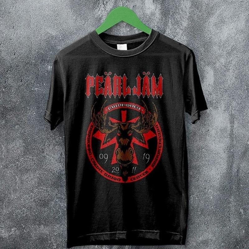 Pearl Jam Shirt 2011 Tour T Shirt Pearl Jam Merch Uniex Full Size