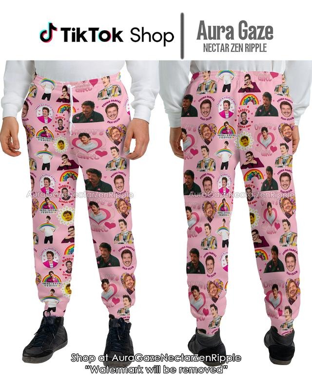 Pedro Pascal Pink Sweatpants For Fan, Pedro Pascal Colorful Pants, Movie Merch, Celebrity Crush Merch, Gift Ideas For Besfriends
