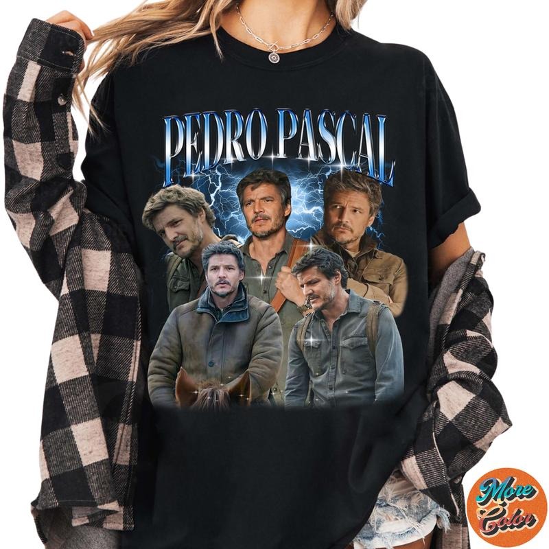 Pedro Pascal Shirt, Joel Miller shirt, The Last of Us Movie Shirts, Cotton Unisex T-Shirt, Crew Neck, Size S- 3XL, Menswear Top, Womenswear Top Underwear Streetwear