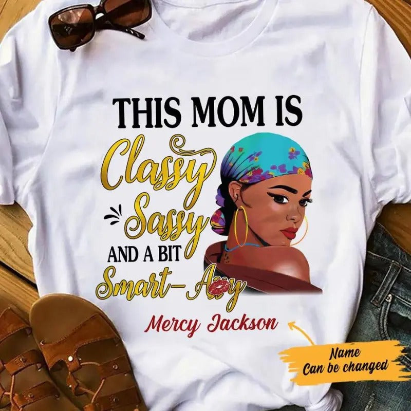 Personalized BWA Mom Classy Sassy T shirt AG102 30O57 Hoodie, Sweatshirt | InkThreadWorks.com