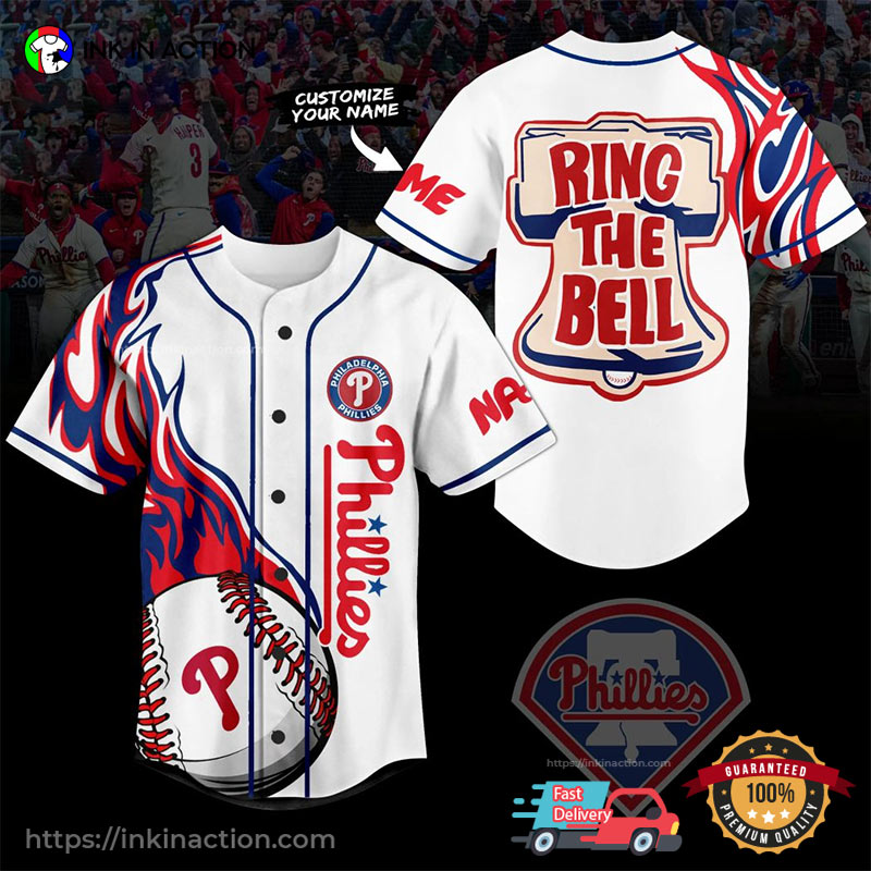 Personalized Philadelphia Phillies Ring The Bell Baseball Jersey