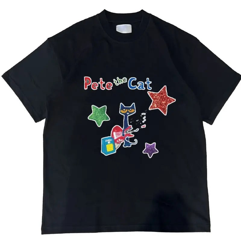 Pete The Cat Shirt, Childhood Memories Tee, Cute Cartoon Character Apparel Womenswear Lady Hoodie, Sweatshirt