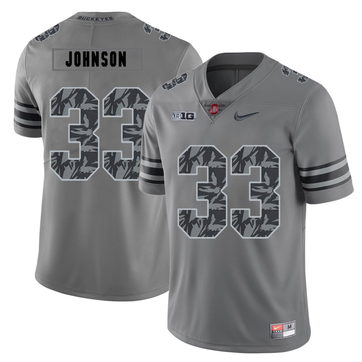 Pete Johnson 33 Pattern Dark Gray