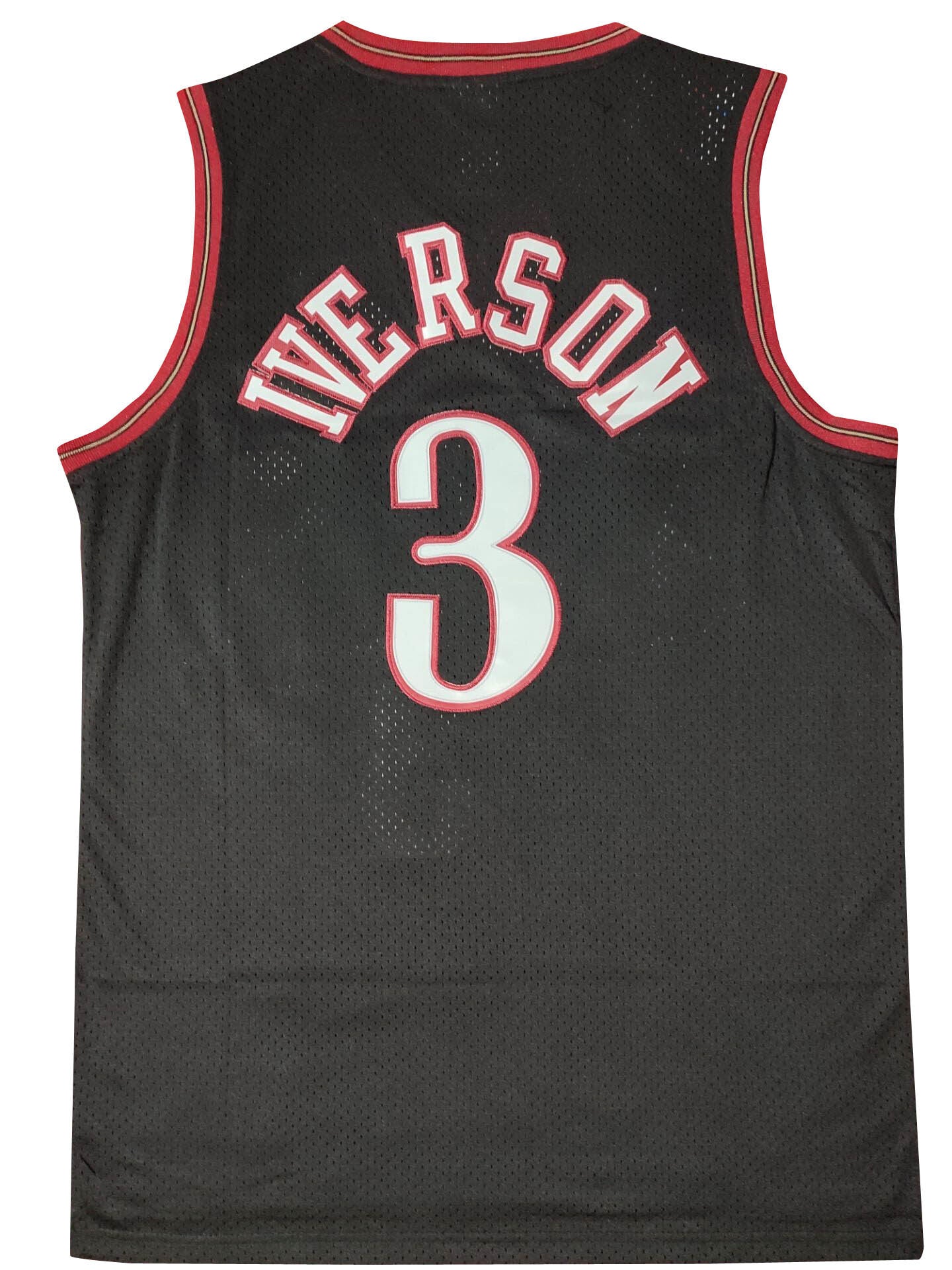 Philadelphia 76ers #3 Allen Iverson Phillies 76 Team Iverson IVERSON Black Premium Mesh Style 3