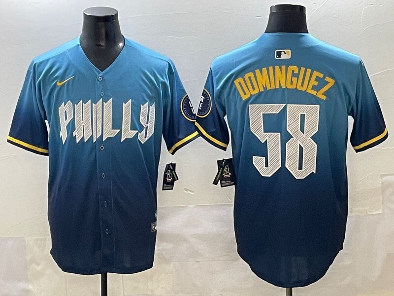 Philadelphia Phillies #58 Dominguez Phillies City Adult